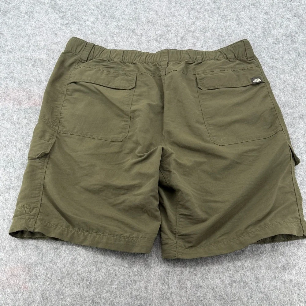 The North Face Mens Olive Green Belted Cargo Hiking Shorts Size XL 36